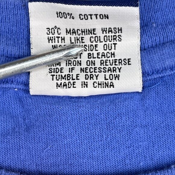 Merlion's Choice Singapore Embroidered Blue T-Shirt Sz XL - Picture 4 of 5